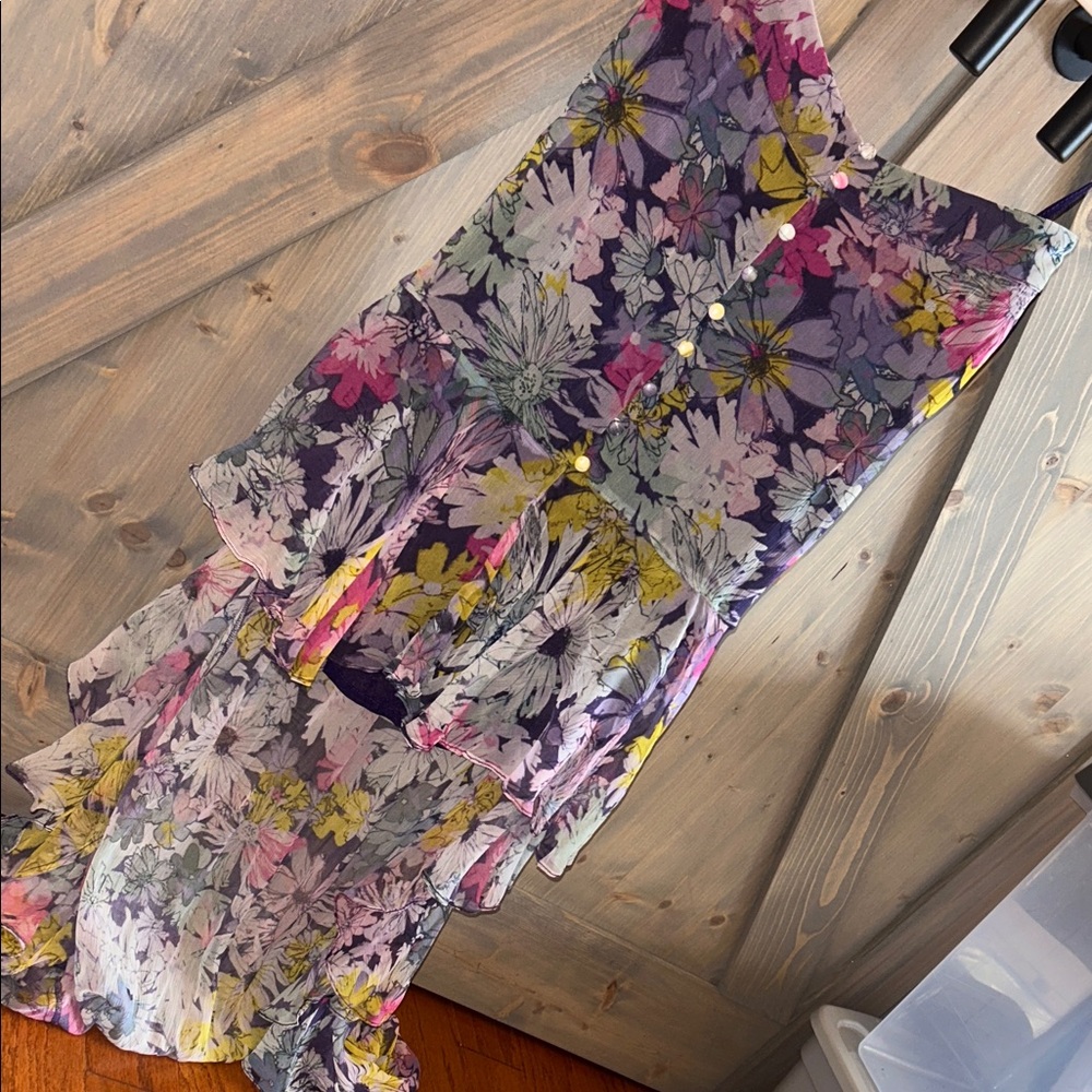 Rococo Sand Purple Floral skirt